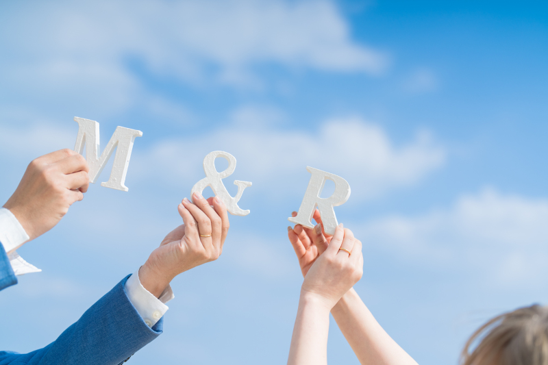 イニシャル撮影も!