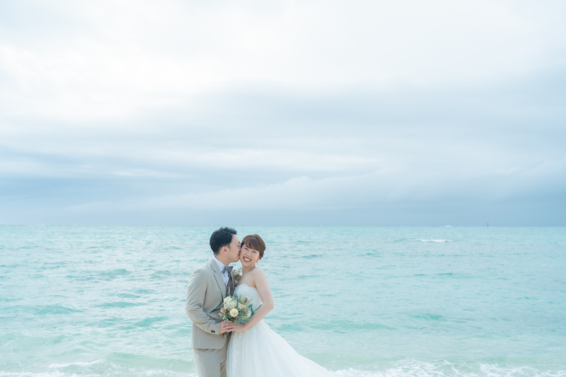 海の色味や見え方は当日次第