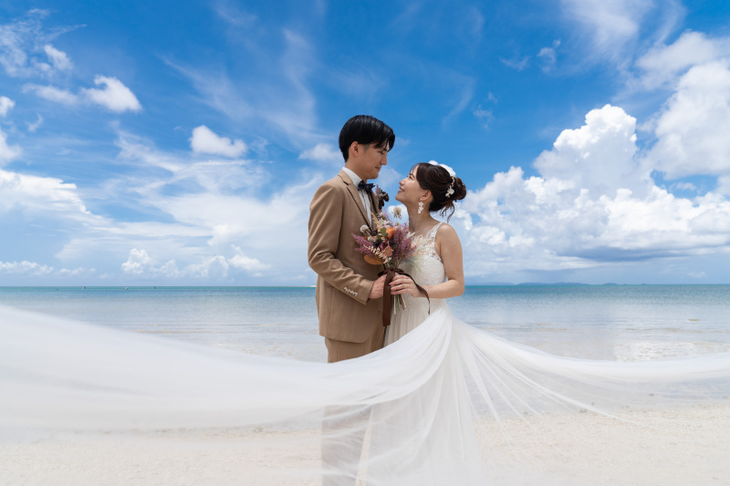 ベールを使って...