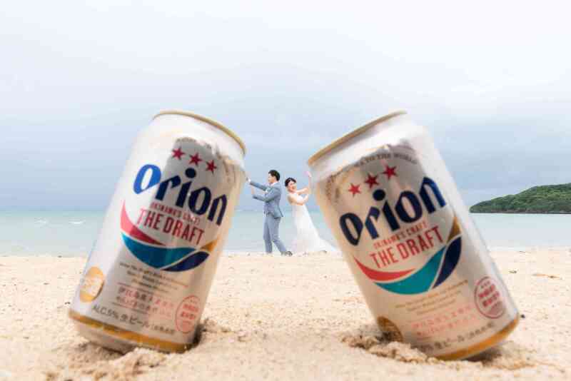 オリオンビールを使って1枚!