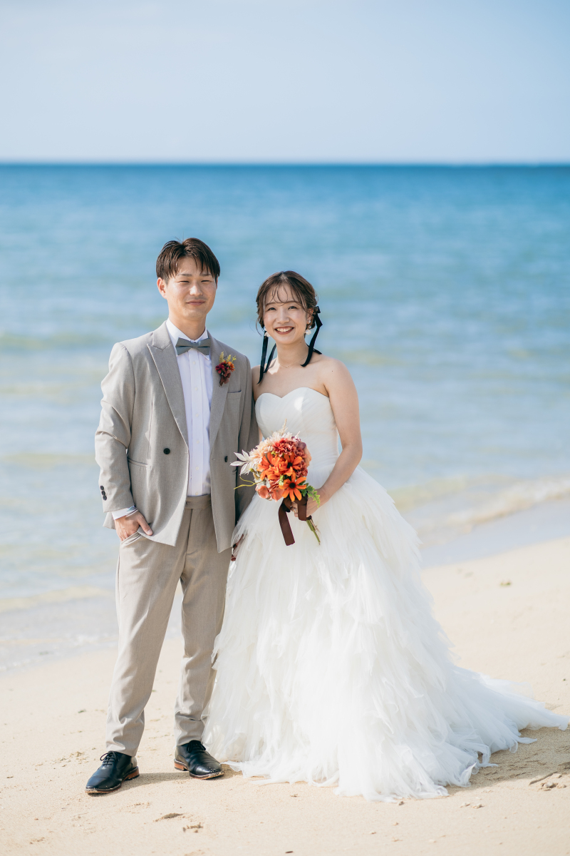 少し緊張した様子もウェディングフォトの思い出♪