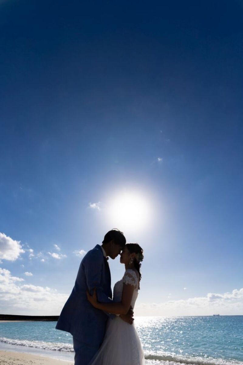 太陽に照らされて♡