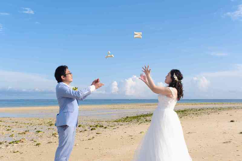 イニシャルオブジェで思い出作り