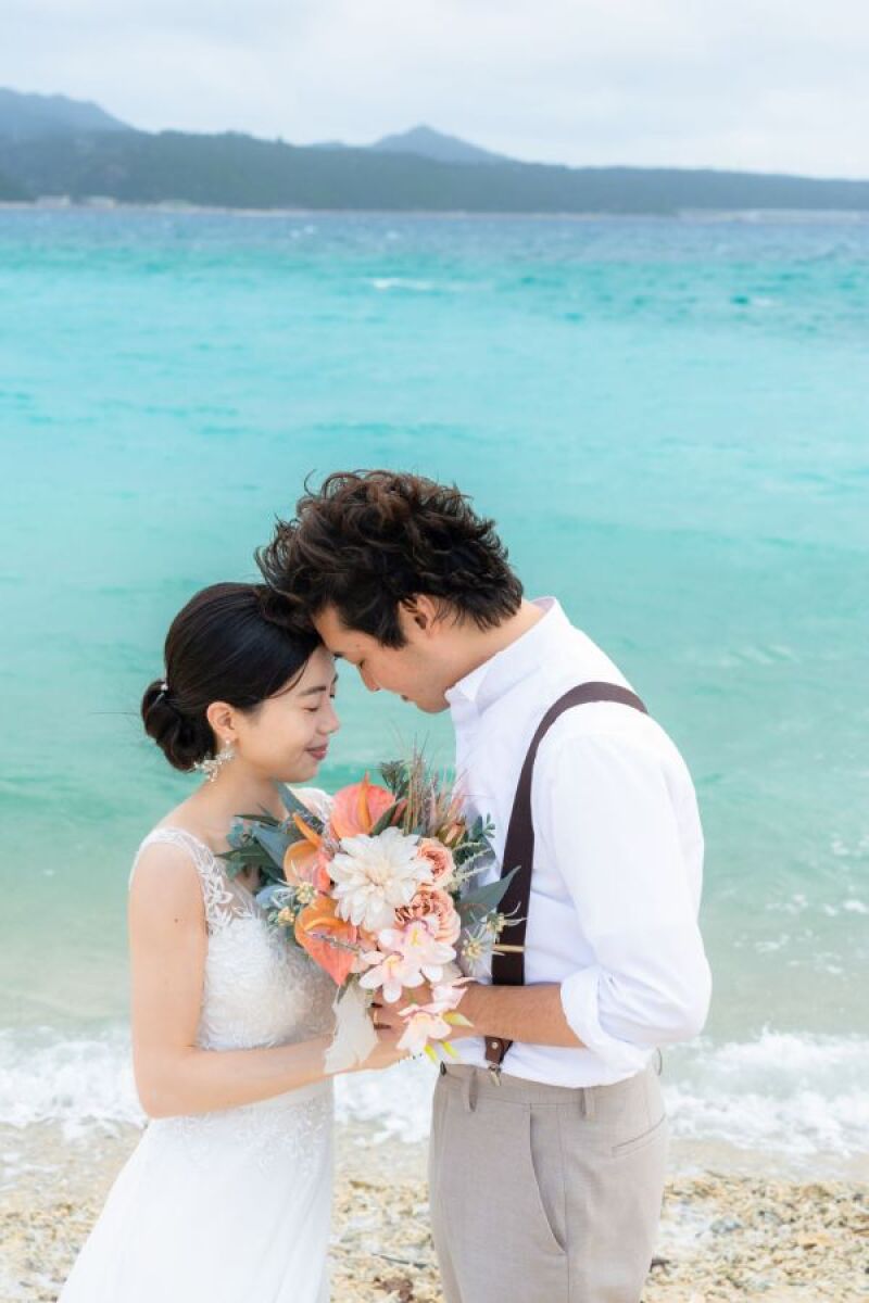 海もふたりを祝福