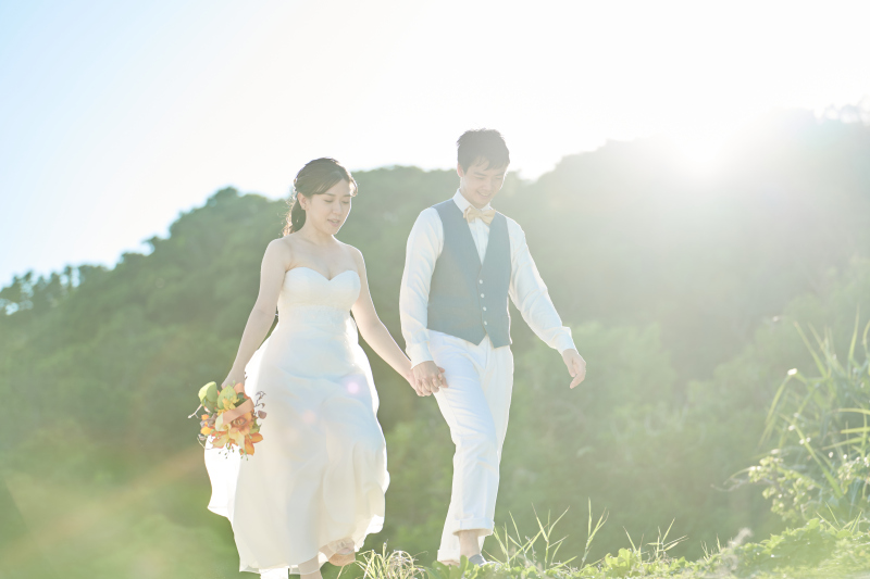 光を目一杯浴びて