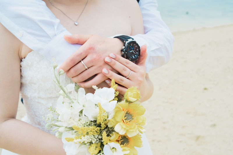 記念に残る指輪もしっかりおさえます！