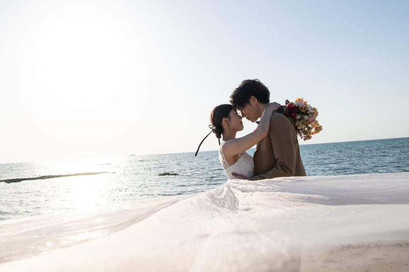 しっとりとベールショット