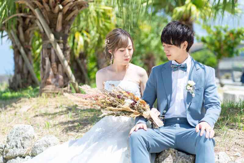 沖縄の海を満喫しながら