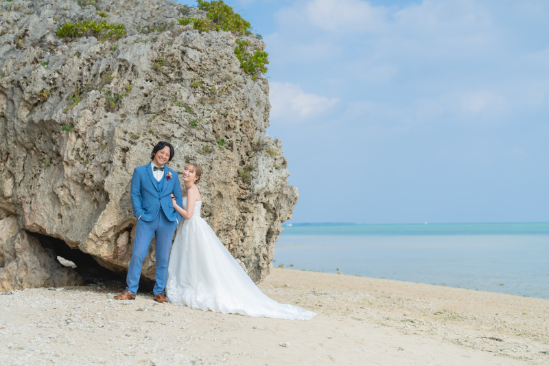 撮影場所によっては岩場もあり!