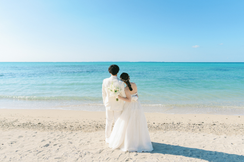 ビーチで撮影スタート！