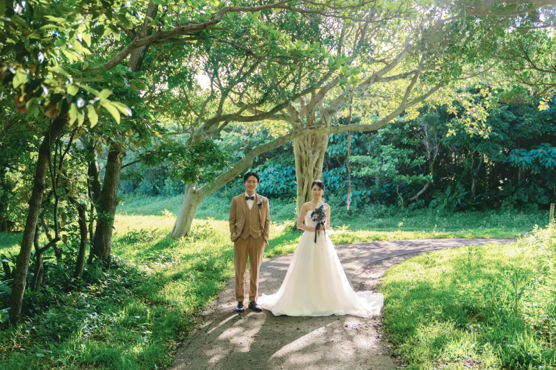 木々からの木漏れ日は外したくないショット！