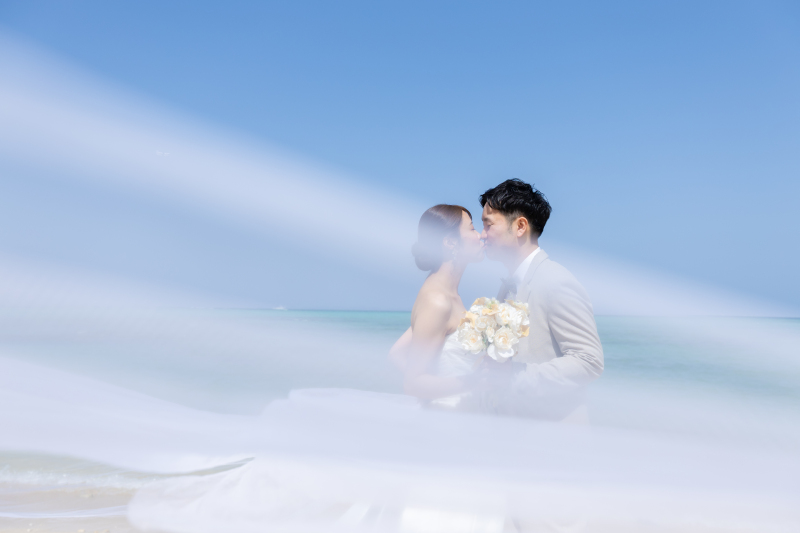 定番のロングベールショットも撮ります！