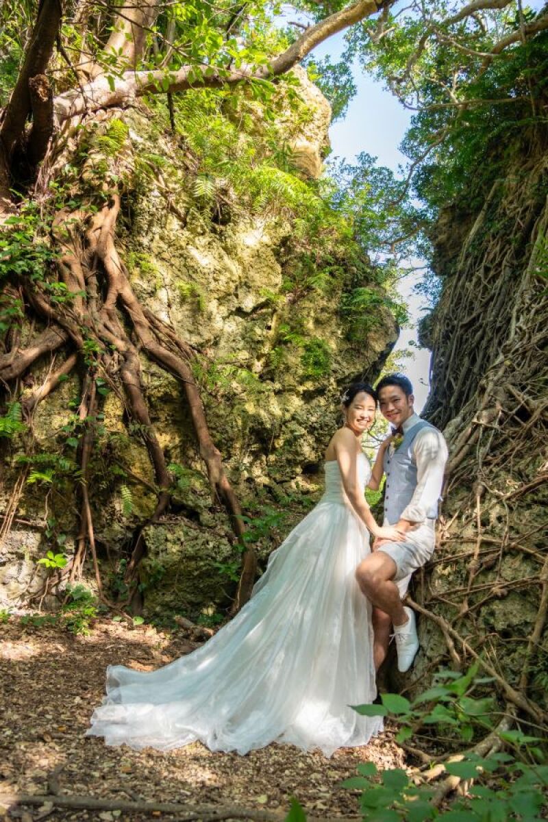 大自然の中、撮影をスタート