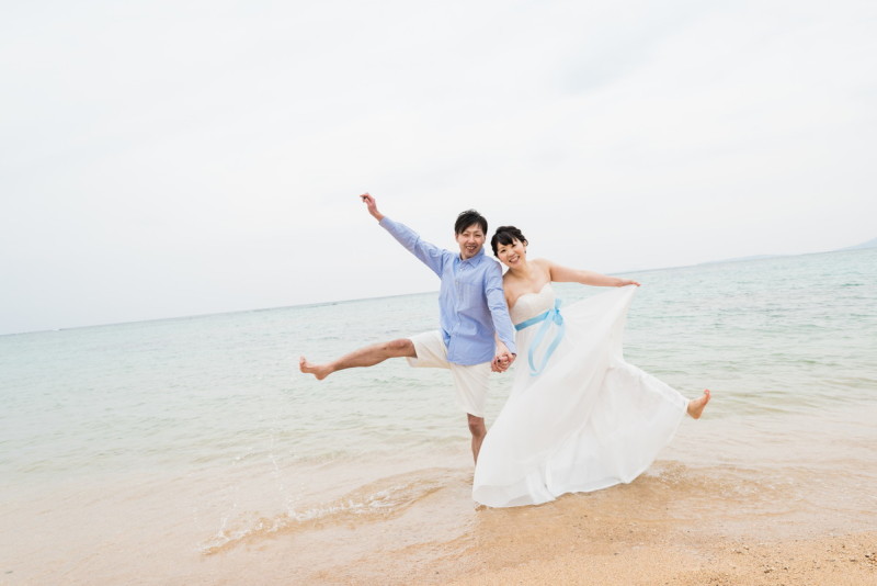 ビーチ・インはブルーでコーディネイト