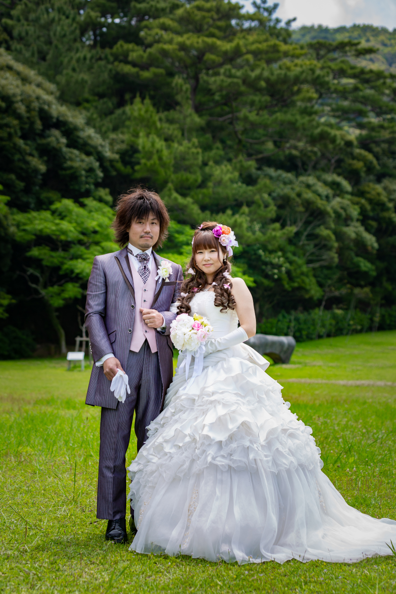 沖縄の緑の中で