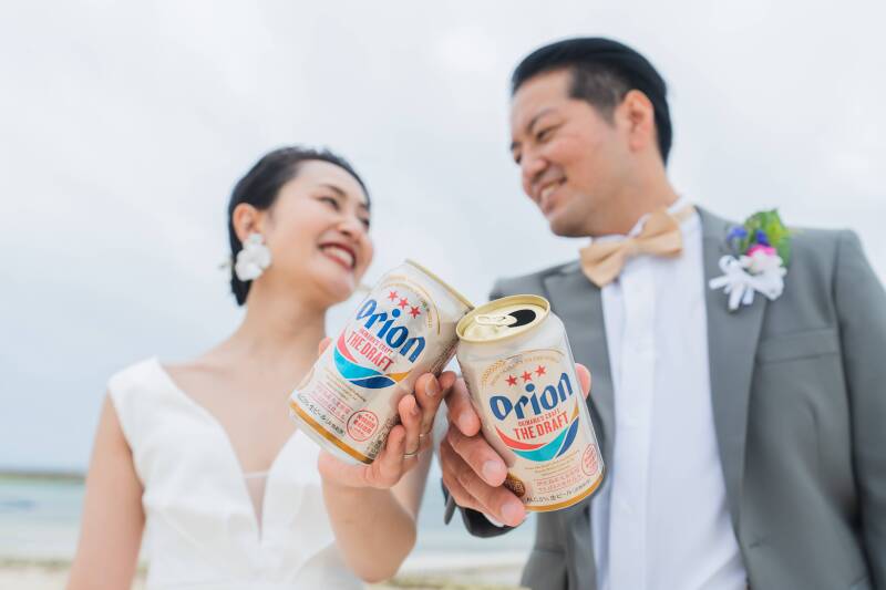 オリオンビールで