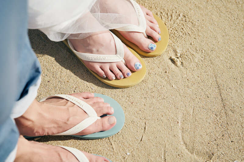 『お持ち込みアイテム②』お揃いのビーチサンダル♪