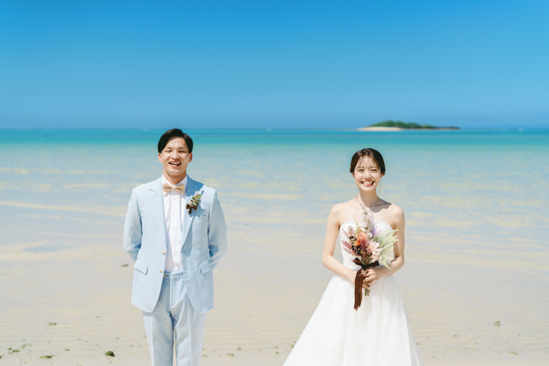 沖縄本島の海もとても綺麗です☆