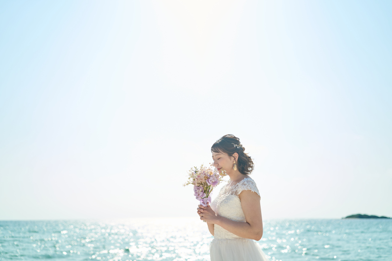 美しい新婦様のソロショットも