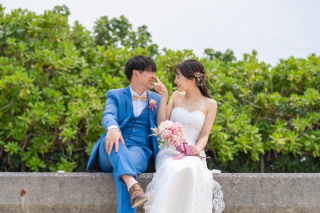 【ビーチ＆グリーン撮影プラン】笑顔あふれる特別な1日を1枚の写真におさめて