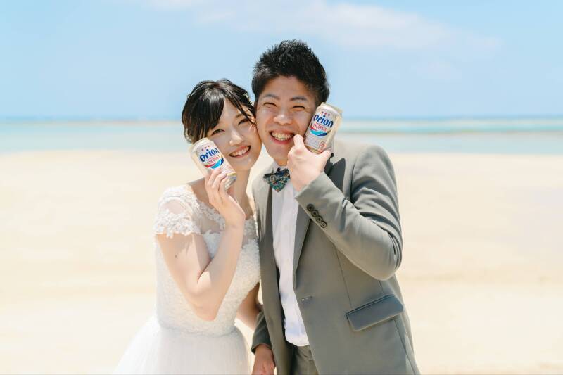 オリオンビールで