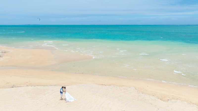 景色を堪能できるドローンフォト