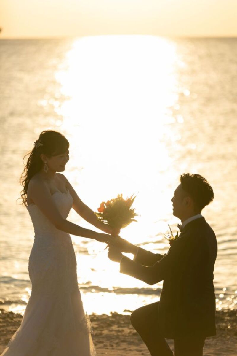 サンセットでプロポーズ