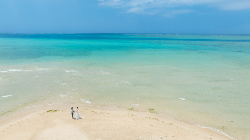 【ビーチ撮影＋ドローンフォト＆ウォーターインオプション】晴天の日に