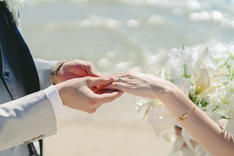 手元ショットも