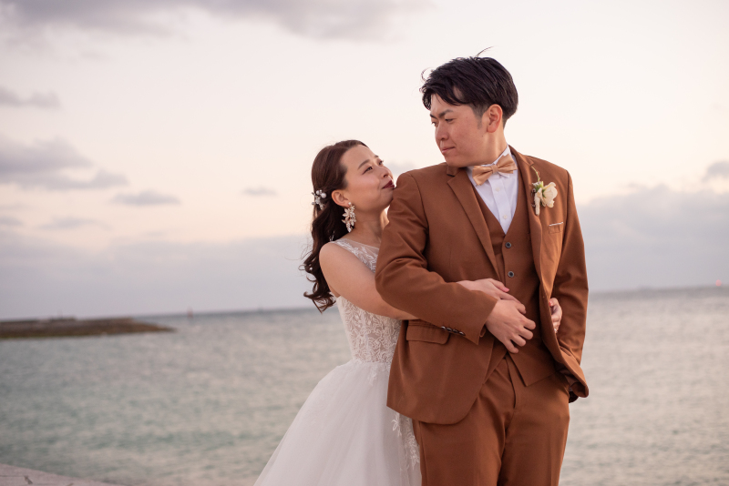 最後は後ろからハグ♡