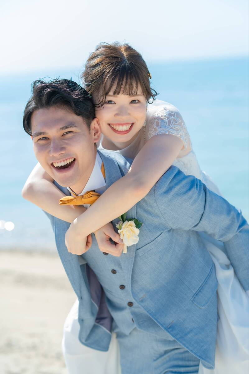 おんぶショットで可愛く