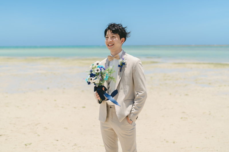 爽やかな笑顔で