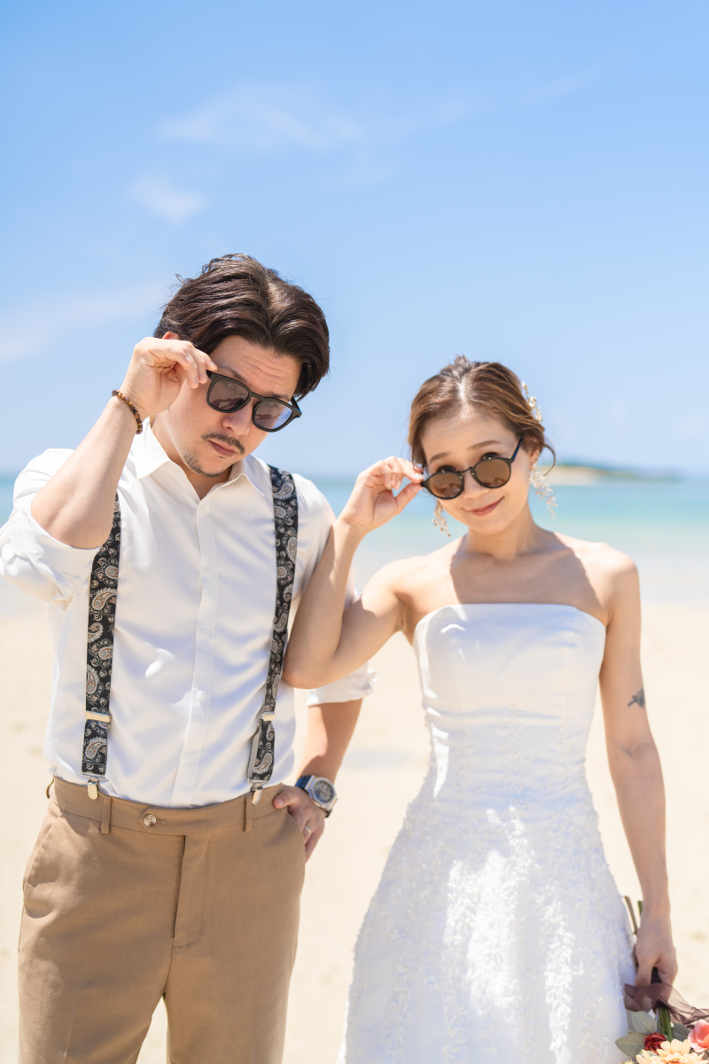 サングラスでカッコよく