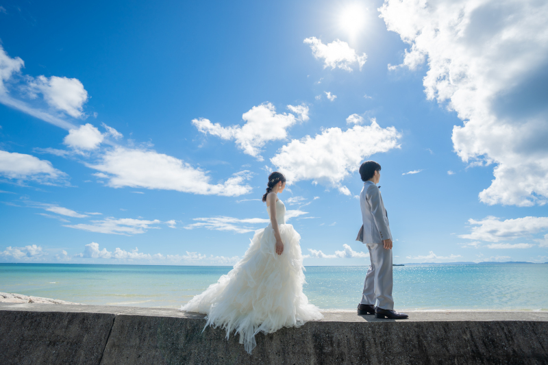 青い空と青い海