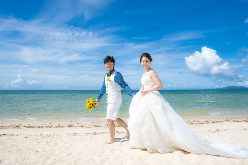 ヒマワリのブーケ＆ブートニア