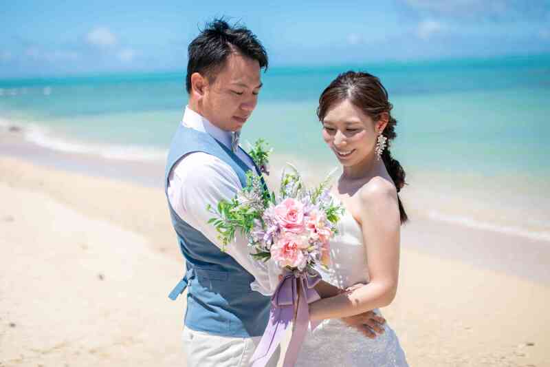 ブーケが彩りを