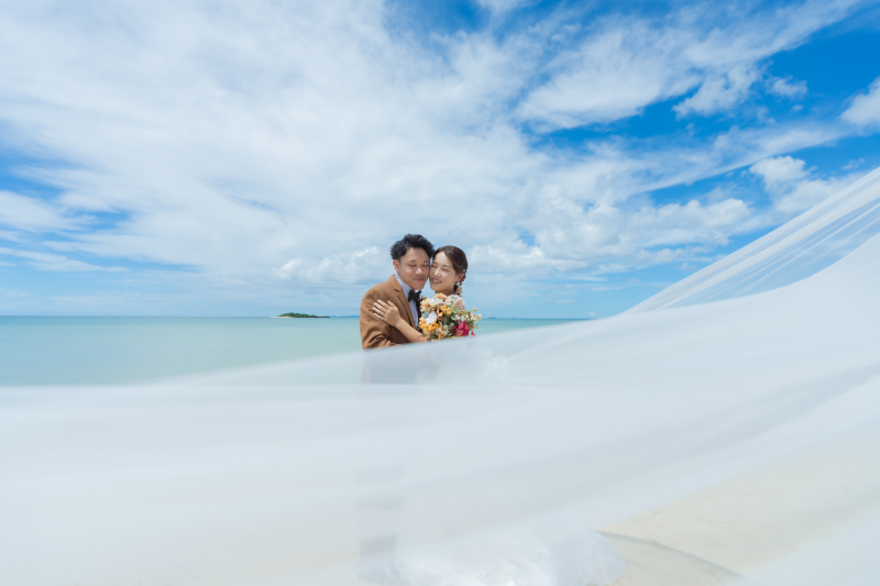 ヴェールを使ったかっこいいお写真！