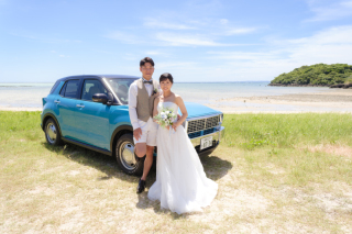 【天然ビーチ撮影コミコミ100カットプラン】ビーチ撮影の最後はウォーターイン！