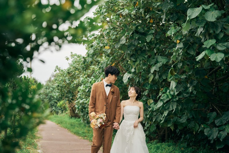 沖縄の緑に囲まれて