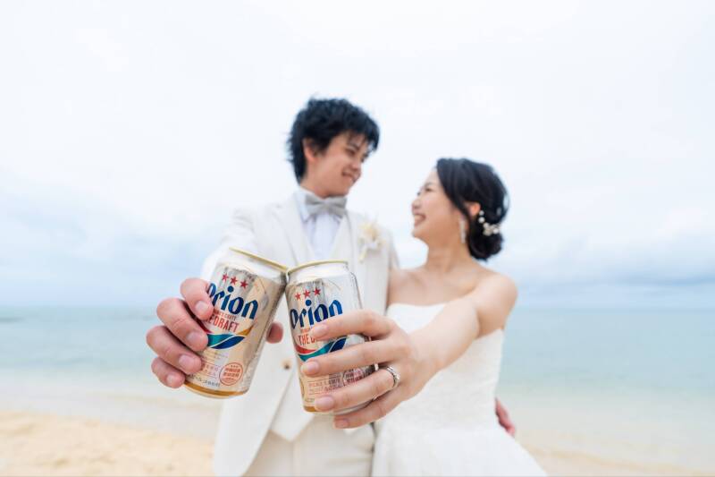 オリオンビールで