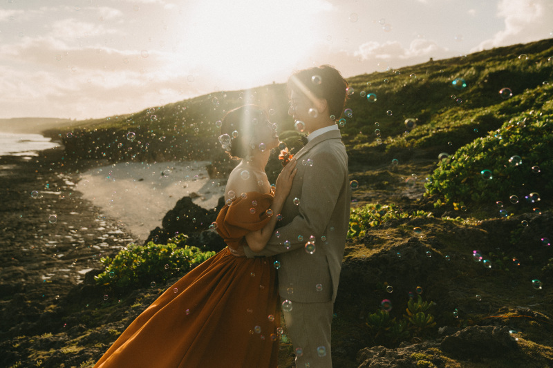 シャボン玉×サンセットはオシャレすぎますね！