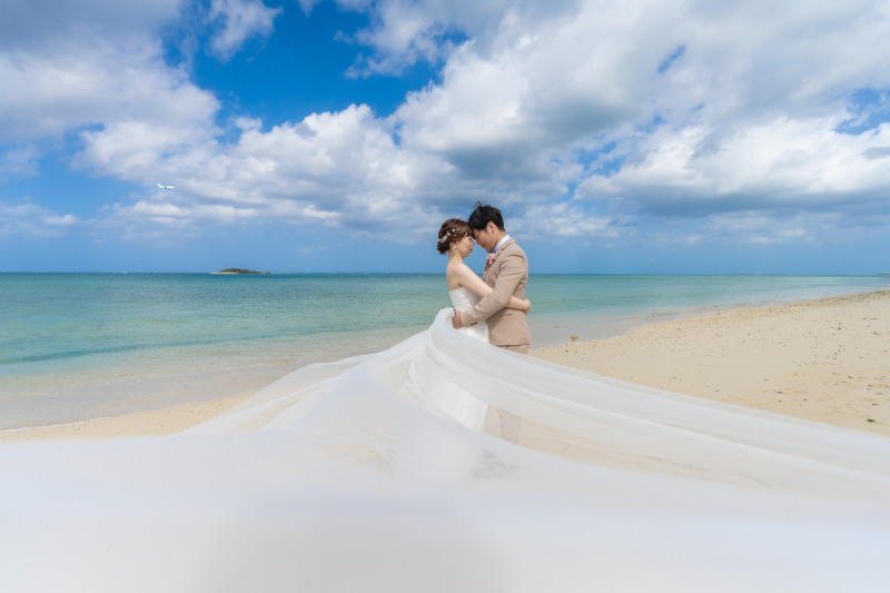 ロングベールを使って躍動感のある一枚！