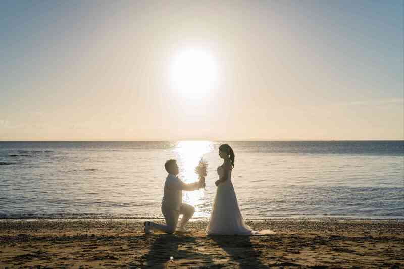 水面にキラキラと