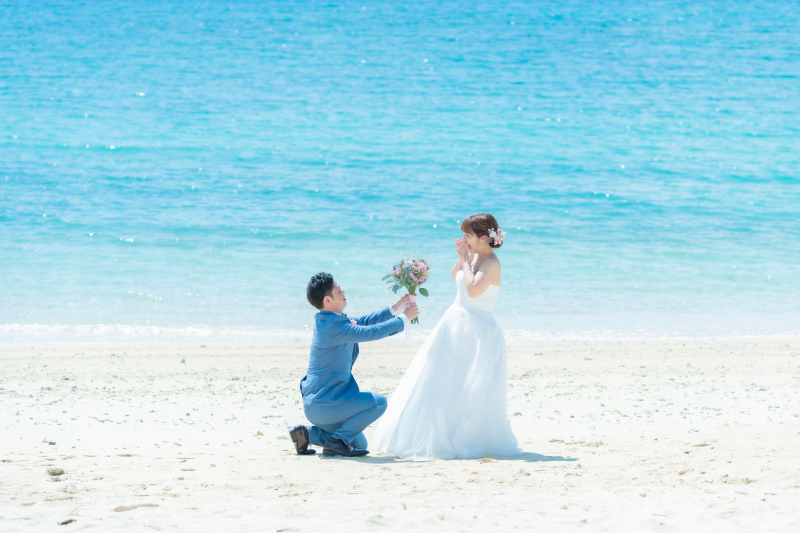 capryフォトウェディング沖縄（キャプリィフォトウェディング沖縄）_海で撮影できる