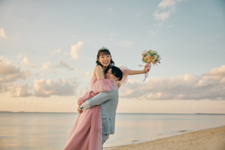 capryフォトウェディング沖縄（キャプリィフォトウェディング沖縄）_ビーチサンセットフォト ~Sunset~