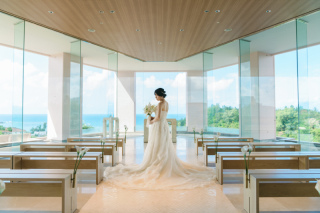 capryフォトウェディング沖縄（キャプリィフォトウェディング沖縄）_【チャペルフォト】写真婚の方へオススメ挙式風ショット