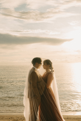 capryフォトウェディング沖縄（キャプリィフォトウェディング沖縄）_ビーチサンセットフォト ~Sunset~