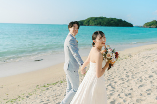 ◉前撮りパックプラン【ビーチ＋選べる１スポット撮影コミコミ120カット】結婚式に使えるハイクオリティ動画＆ウェルカムボード付き♬