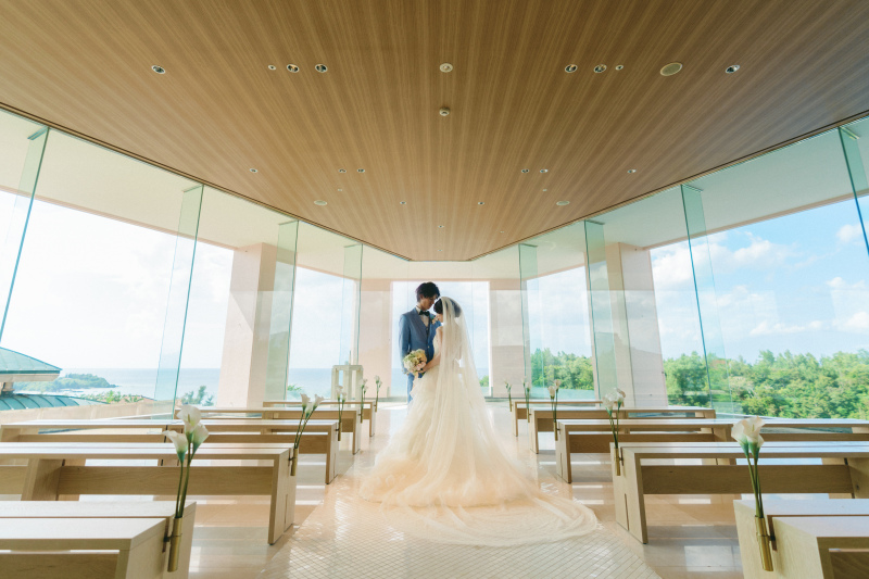 【5つのチャペルから選べる！】選べるチャペル＆ビーチ＆グリーン撮影コミコミ150カット《追加料金なし！全ての衣裳から選び放題♪》