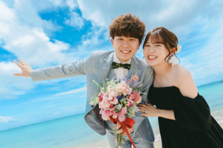 ◉前撮りパックプラン【ビーチ＋選べる１スポット撮影コミコミ120カット】結婚式に使えるハイクオリティ動画＆ウェルカムボード付き♬